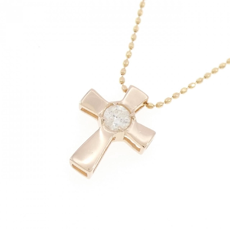 Dây chuyền kim cương chéo K18PG/K18YG 0.15CT - Hàng hiệu Chính hãng 866104