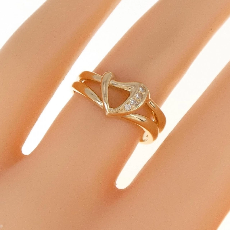 Nhẫn kim cương K18YG - Hàng hiệu Authentic 857029