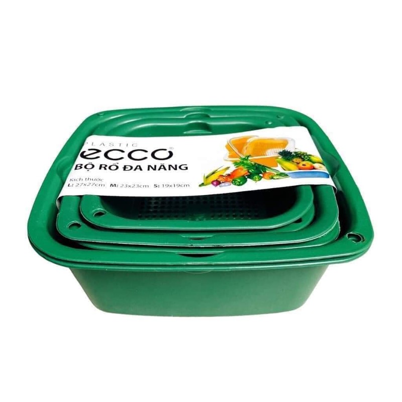 Sét 3 Rổ ecoco , kèm chậu 155352