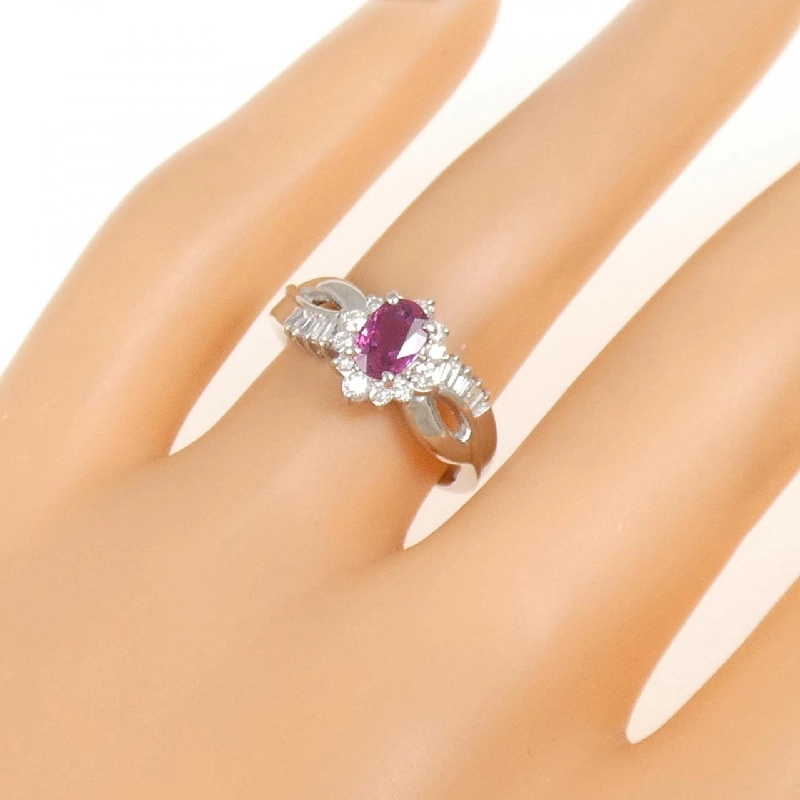 Nhẫn Ruby PT950 0.53CT - Hàng hiệu Chính hãng 852820