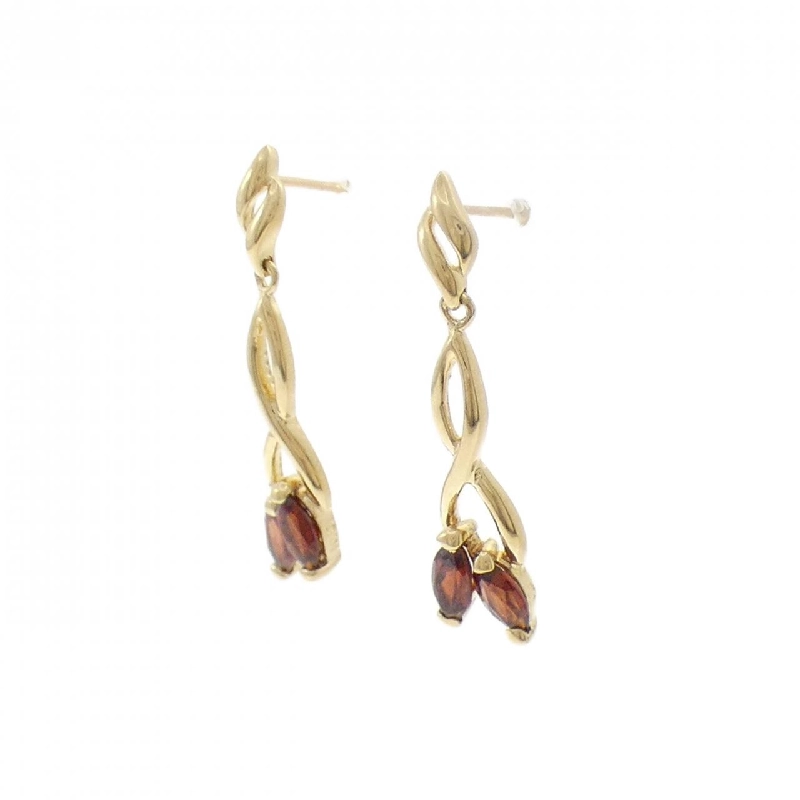 K18YG Garnet Bông tai - Hàng hiệu Chính hãng 865517