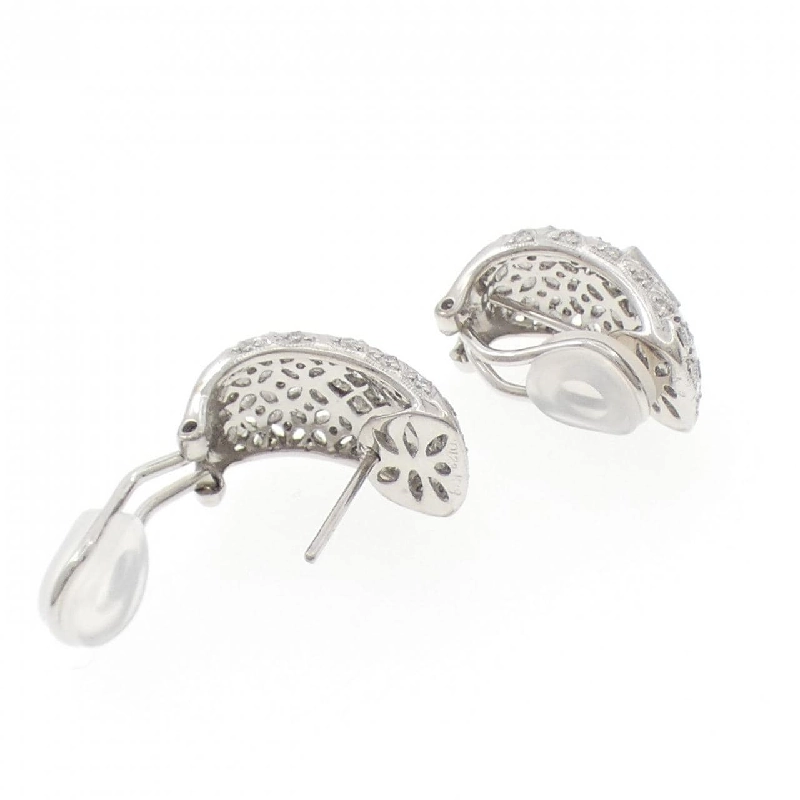 K18WG Bông tai/Khuyên tai Kim cương 1.23CT - Hàng hiệu Chính hãng 873374