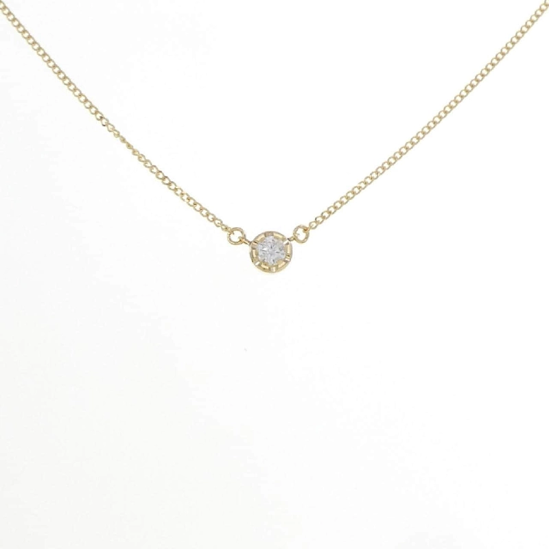 K18YG Solitaire Dây chuyền kim cương 0.10CT - Hàng hiệu Chính hãng 861435