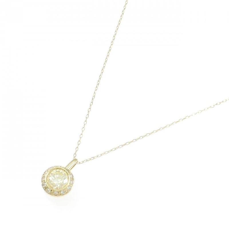 K18YG Dây chuyền kim cương 1.14CT - Hàng hiệu Chính hãng 858030