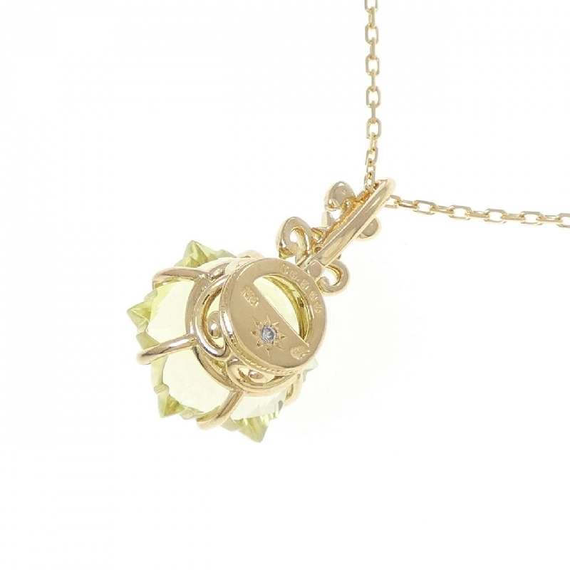 K18YG Đá màu Dây chuyền - Hàng hiệu Chính hãng 857415