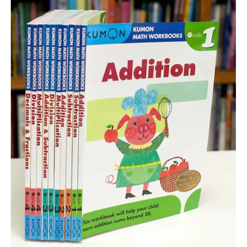 Kumon (Sách nhập) - 10 books new - Rèn kĩ năng toán học 759586
