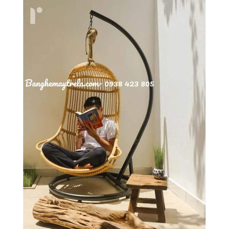 Xích đu mây ban công 792495