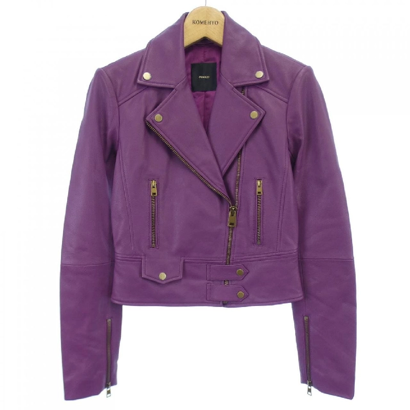 【Mã giảm giá】Áo khoác da PINKO 634858