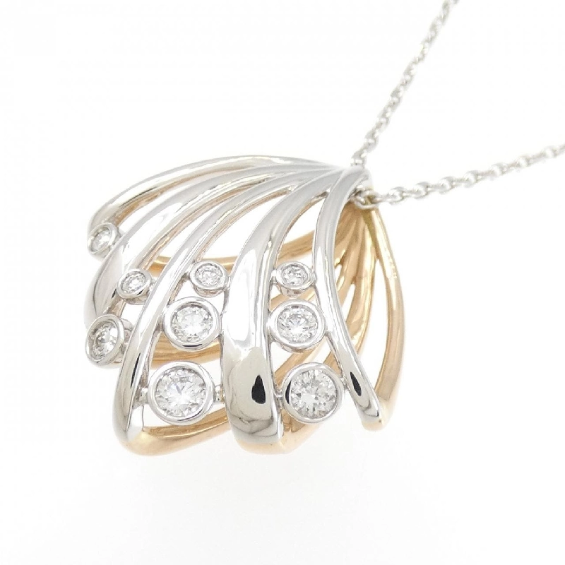 Dây chuyền kim cương PT900/K18PG/PT850 0.37CT - Hàng hiệu Chính hãng 860734