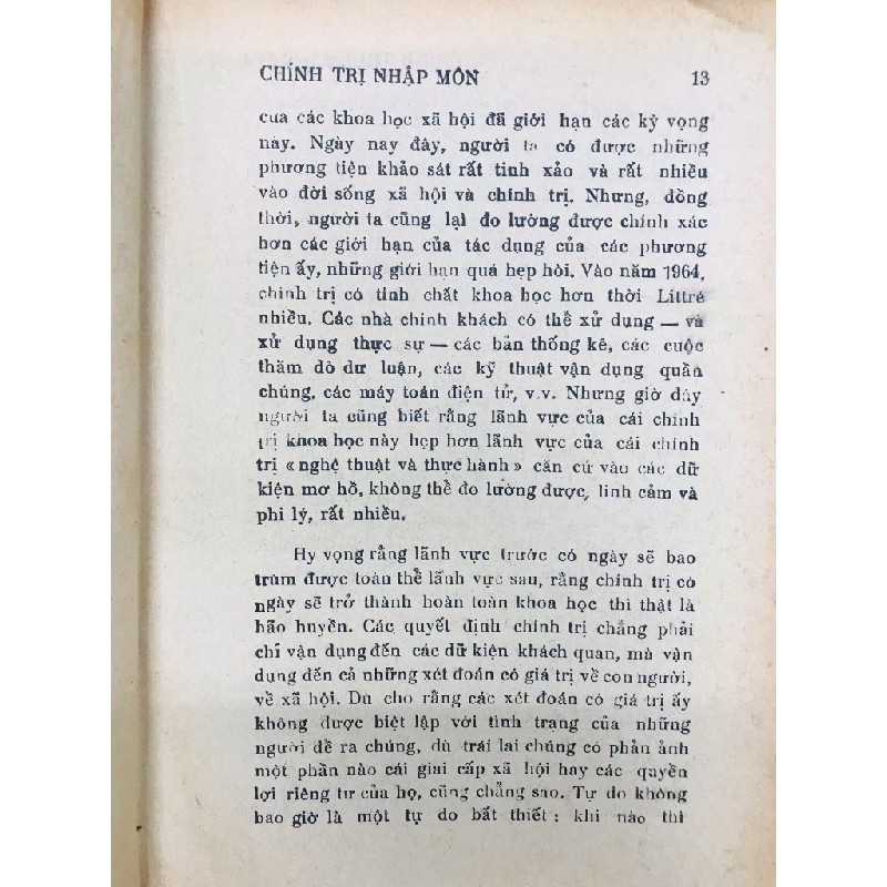 Chính trị nhập môn - Maurice Duverger ( bản đóng bìa xưa ) 126372