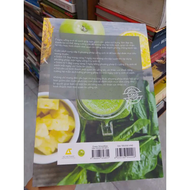 SÁCH GREEN SMOOTHIES - GIẢM CÂN, LÀM ĐẸP DA, TĂNG CƯỜNG SỨC ĐỀ KHÁNG VỚI 7 NGÀY (B1) 706152