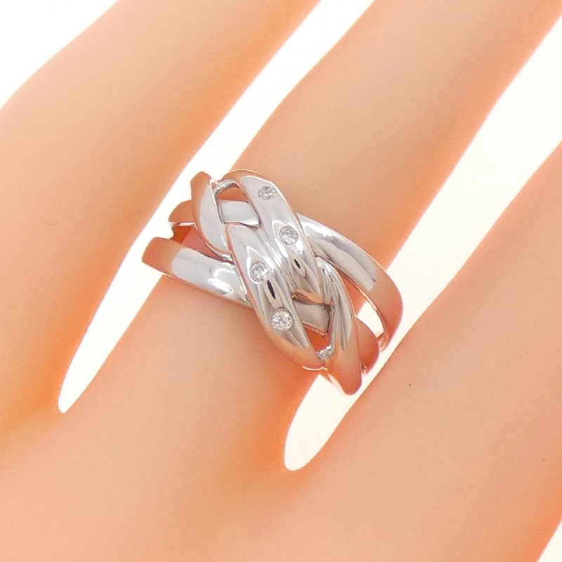 Nhẫn kim cương K18WG 0.04CT 672770