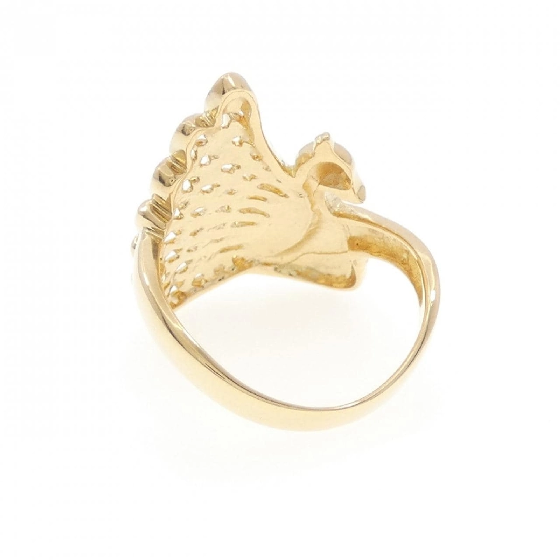 Nhẫn kim cương K18YG hình công - Hàng hiệu Authentic 851457