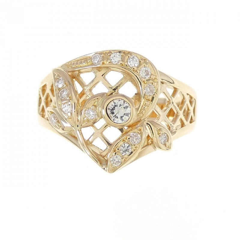 Nhẫn kim cương K18YG 0.20CT 671300