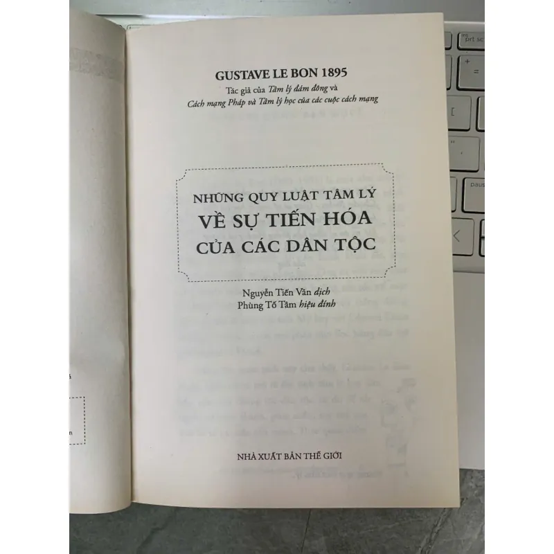NHỮNG QUY LUẬT TÂM LÝ VỀ SỰ TIẾN HÓA CỦA CÁC DÂN TỘC - GUSTAVE LE BON 699496
