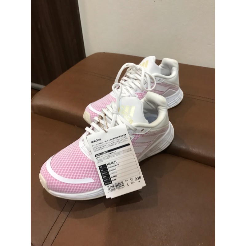 Giày thể thao siêu nhẹ adidas nữ size 36 chính hãng màu trắng hồng nhạt 144215