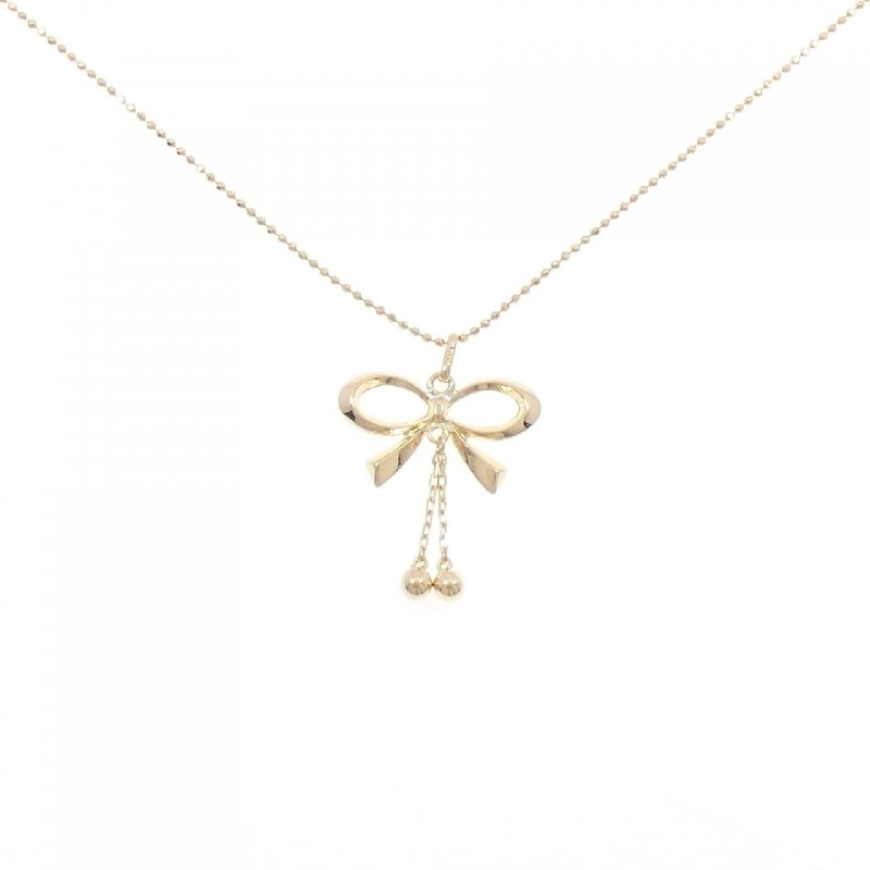 K18YG Dây chuyền hình ruy băng - Hàng hiệu Chính hãng 858417