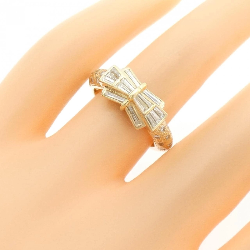 Nhẫn kim cương K18YG 0.472CT 668582