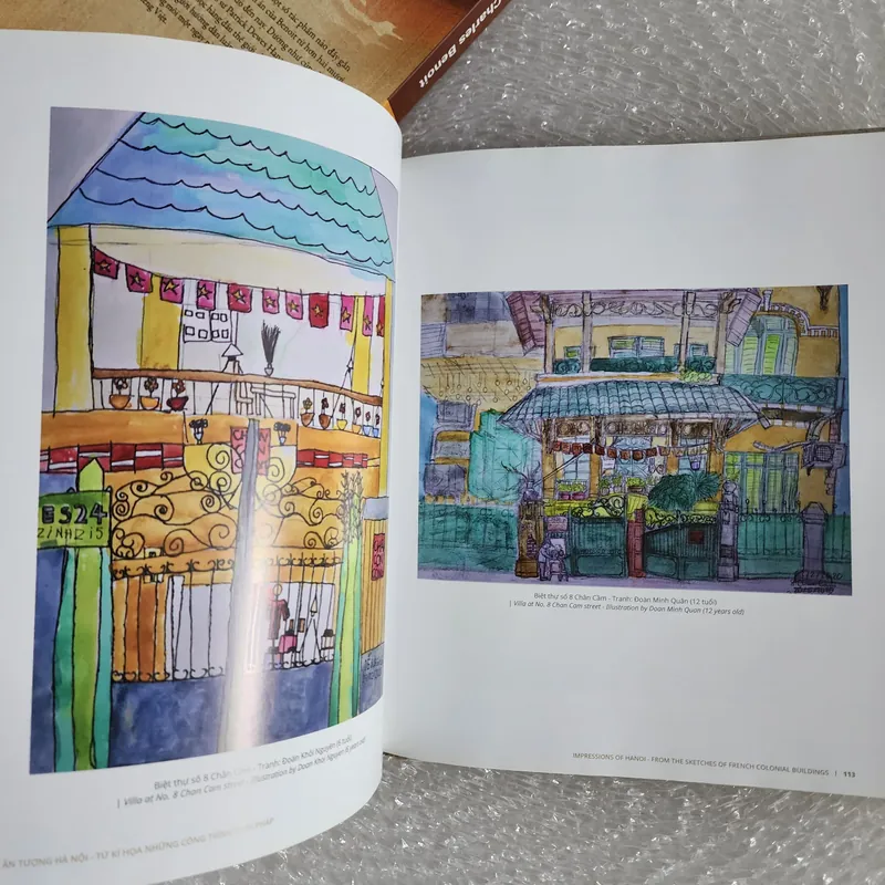 Ấn tượng Hà nội từ kí họa những công trình thời Pháp | nhiều tác giả in màu 688157