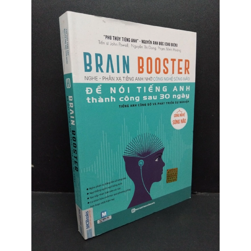 Brain booster nghe phản xạ tiếng anh nhờ công nghệ sóng não để nói tiếng anh thành công sau 30 ngày tiếng anh công sở và phát triển sự nghiệp Nguyễn Anh Đức mới 90% bẩn bìa, ố nhẹ 2019 HCM.ASB0611 917978