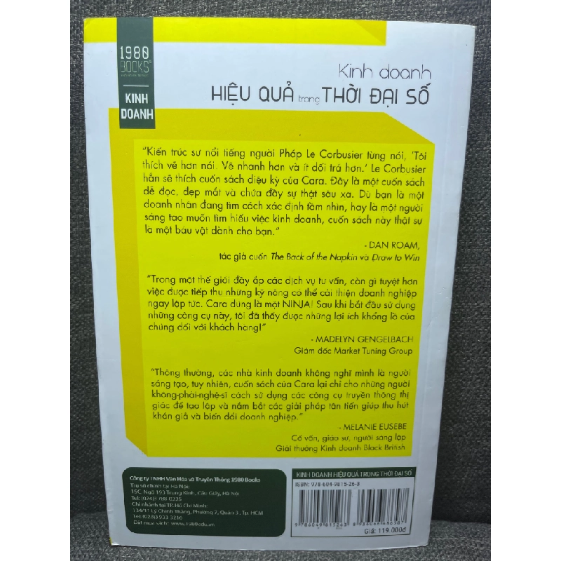 Kinh doanh hiệu quả trong thời đại số Cara Holland 2019 mới 90% HPB0805 181630