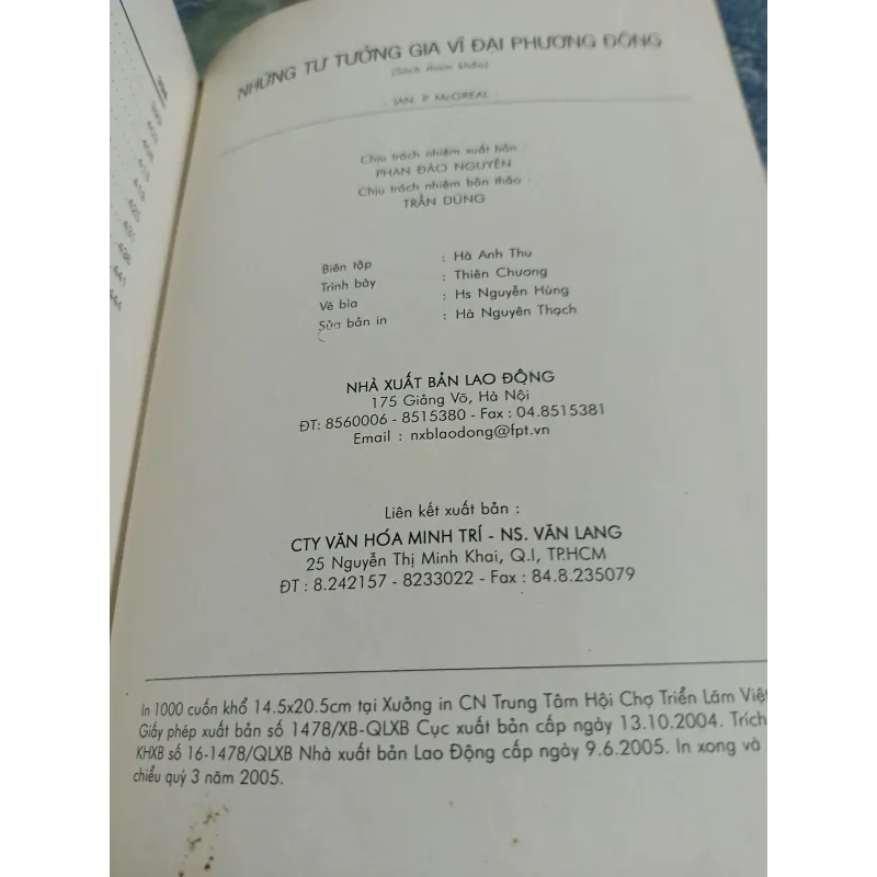Những tư tưởng gia vĩ đại Phương Đông -  IAN .P. McGREAL 558609