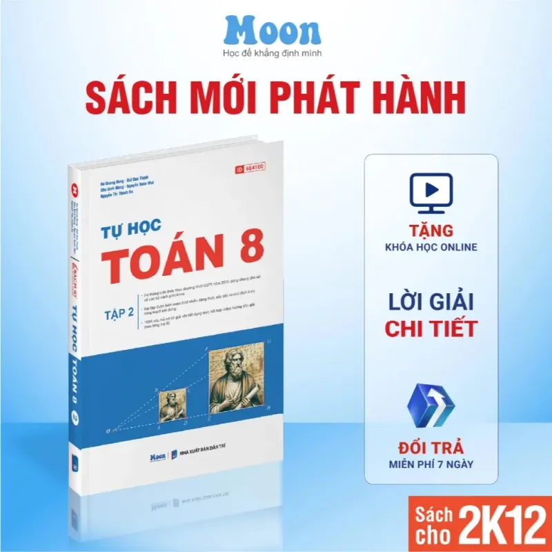 Sách 2026 - Tự học Toán 8 Tập 1+2 792795