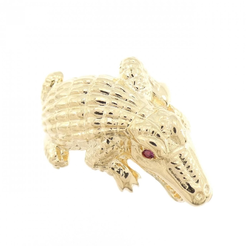 Nhẫn ruby K18YG da cá sấu 0.04CT 666636