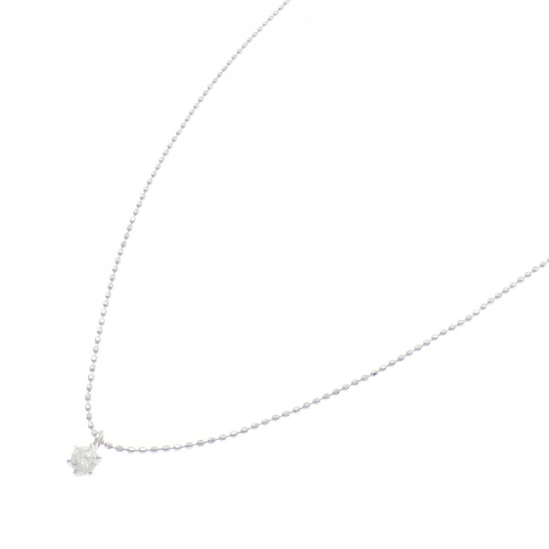 K18WG Solitaire Dây chuyền kim cương 0.1CT - Hàng hiệu Chính hãng 856992