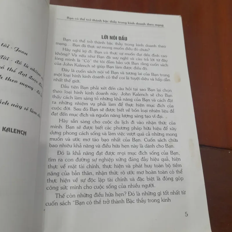 John Kalench - BẠN CÓ THỂ TRỞ THÀNH BẬC THẦY TRONG KINH DOANH THEO MẠNG 1022699