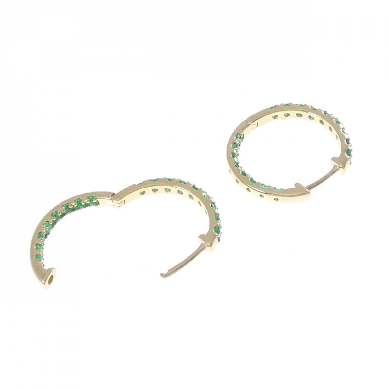 K18YG Bông tai Ngọc lục bảo 1.20CT - Hàng hiệu Chính hãng 867683