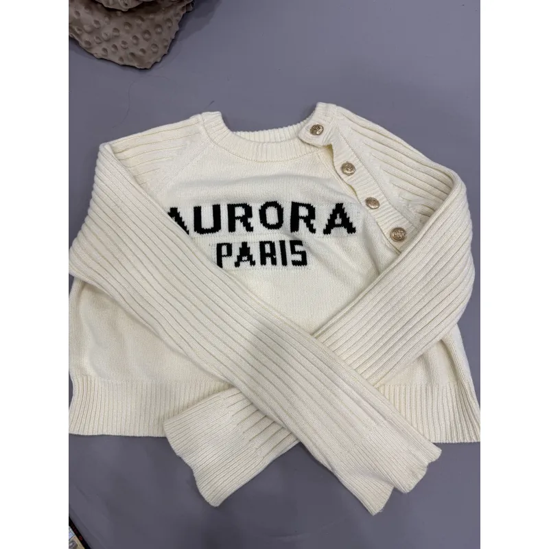 Áo len chui đầu cúc đồng 763135