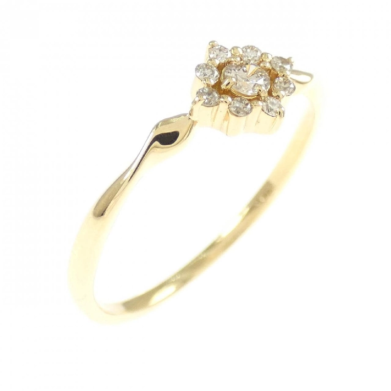 Nhẫn kim cương K18YG 670078