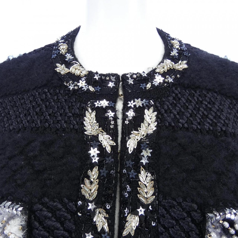 Áo khoác không cổ CHANEL P64681K60711 626951