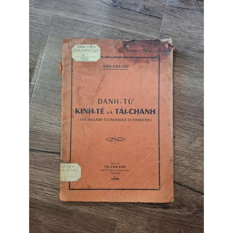 Danh từ Kinh tế và Tài chánh - Đào Văn Hội - Từ điển/Sách cổ 703267