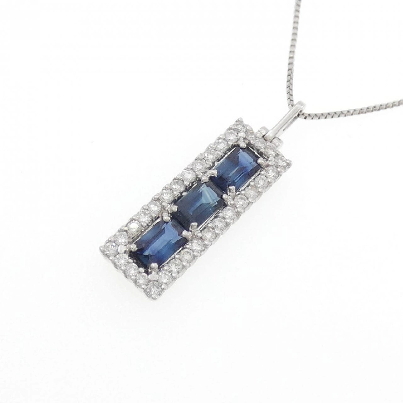 Dây chuyền Sapphire PT900/PT850 1.11CT - Hàng hiệu Chính hãng 857874
