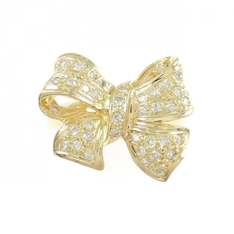 Nhẫn kim cương hình ruy băng K18YG 0.30CT - Hàng hiệu Authentic 851360