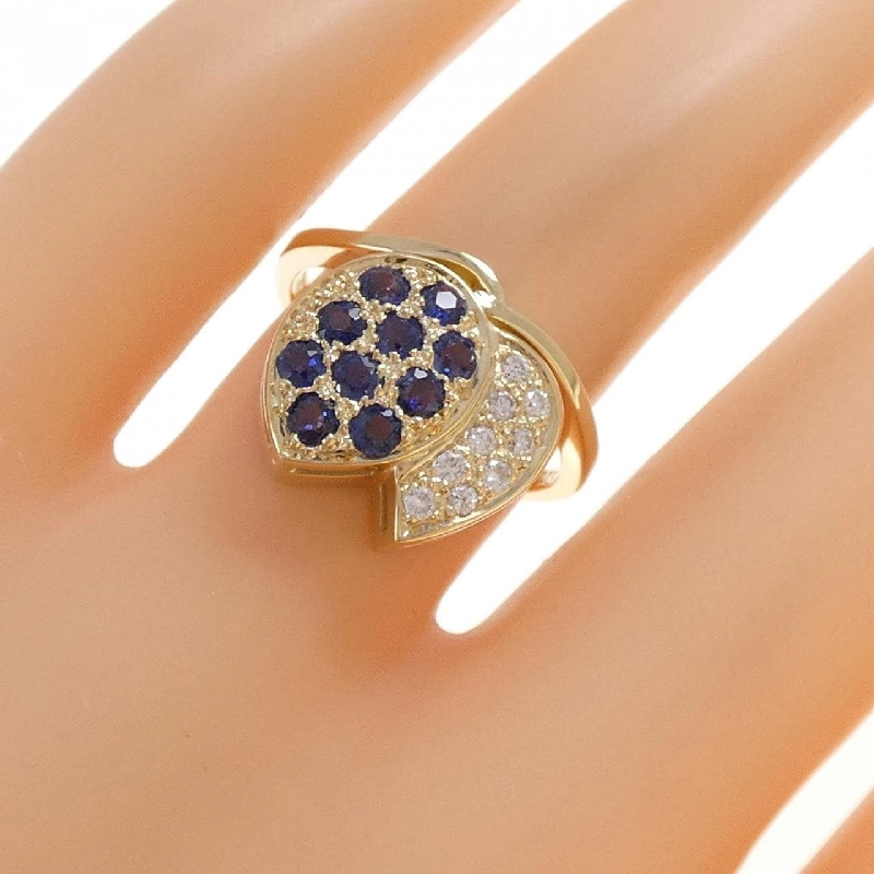 Nhẫn Sapphire K18YG 0.70CT - Hàng hiệu Chính hãng 854268