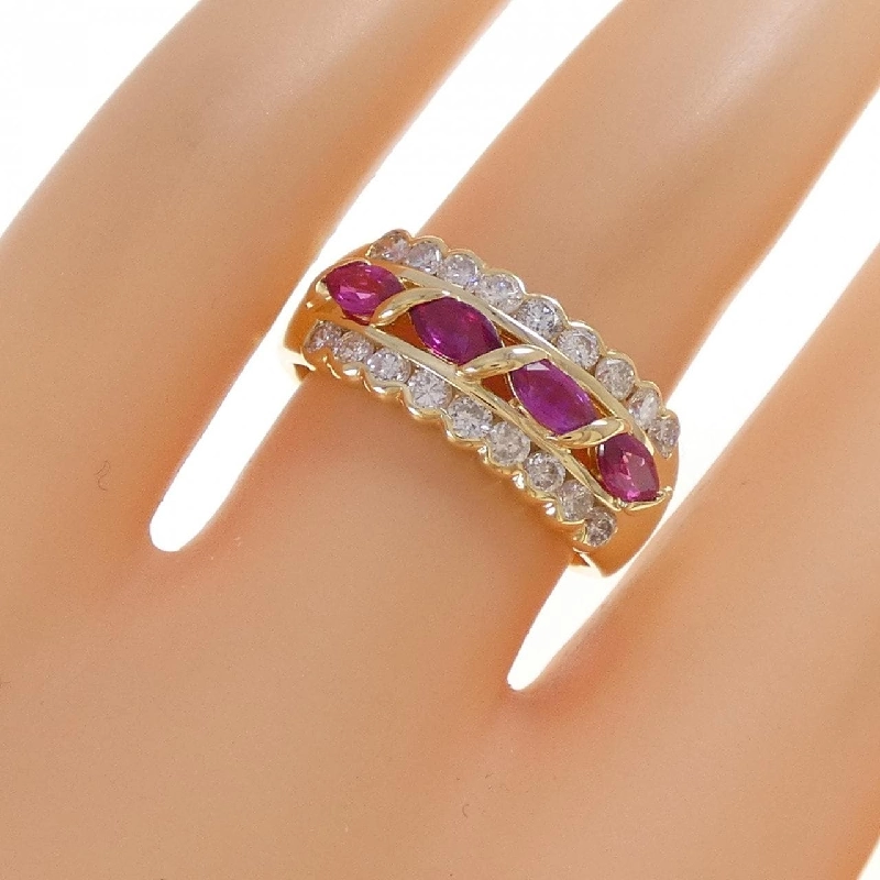 Nhẫn Ruby K18YG 0.70CT - Hàng hiệu Chính hãng 848997