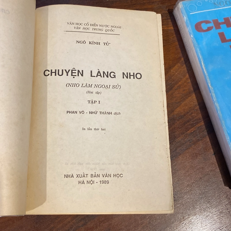 CHUYỆN LÀNG NHO (NHO LÂM NGOẠI SỬ), TRỌN BỘ 2 TẬP (XB 1989) 494130