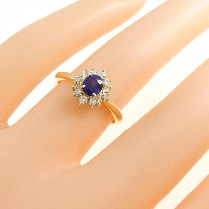 Nhẫn Sapphire K18YG 0.52CT 673426