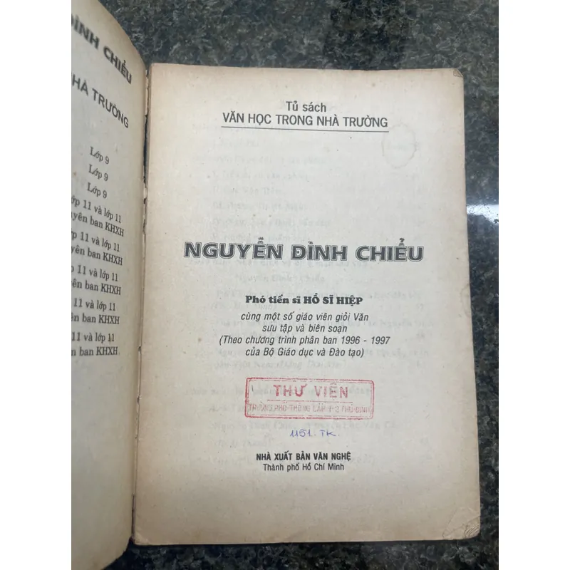 Nguyễn Đình Chiểu P.Ts Hồ Sĩ Hiệp xb1996 713351