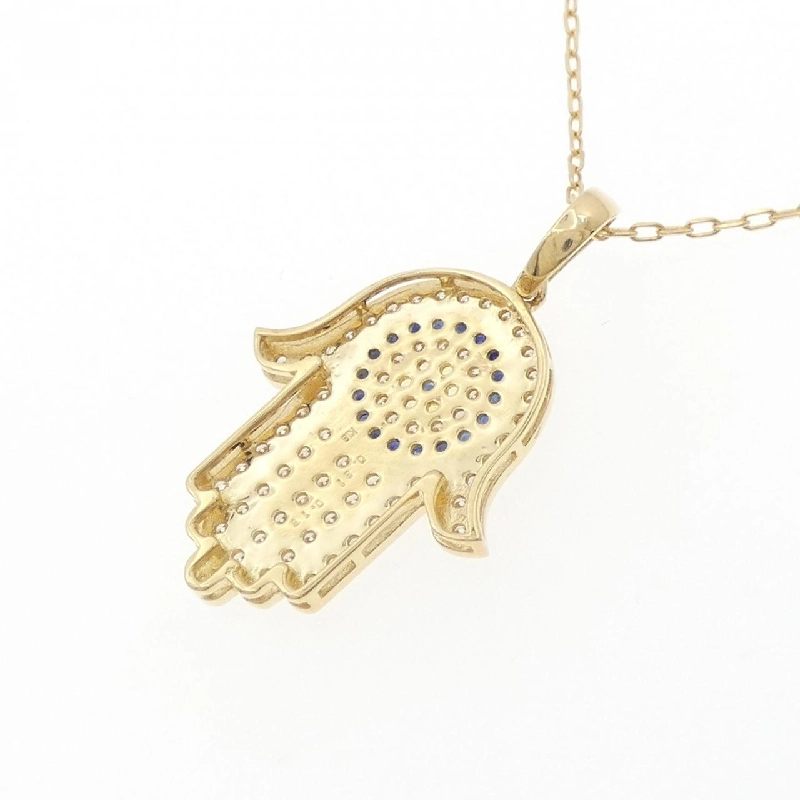 K18YG Sapphire Necklace 0.16CT - Hàng hiệu Authentic 859469