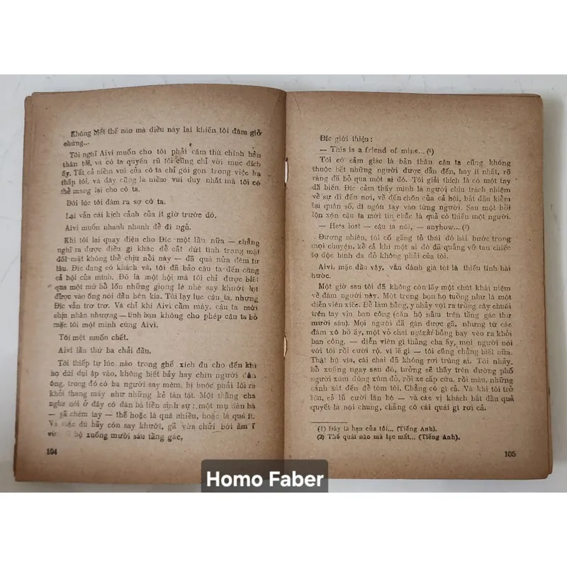 HOMO FABER - tiểu thuyết của Max Frisch (308 trang) 732673