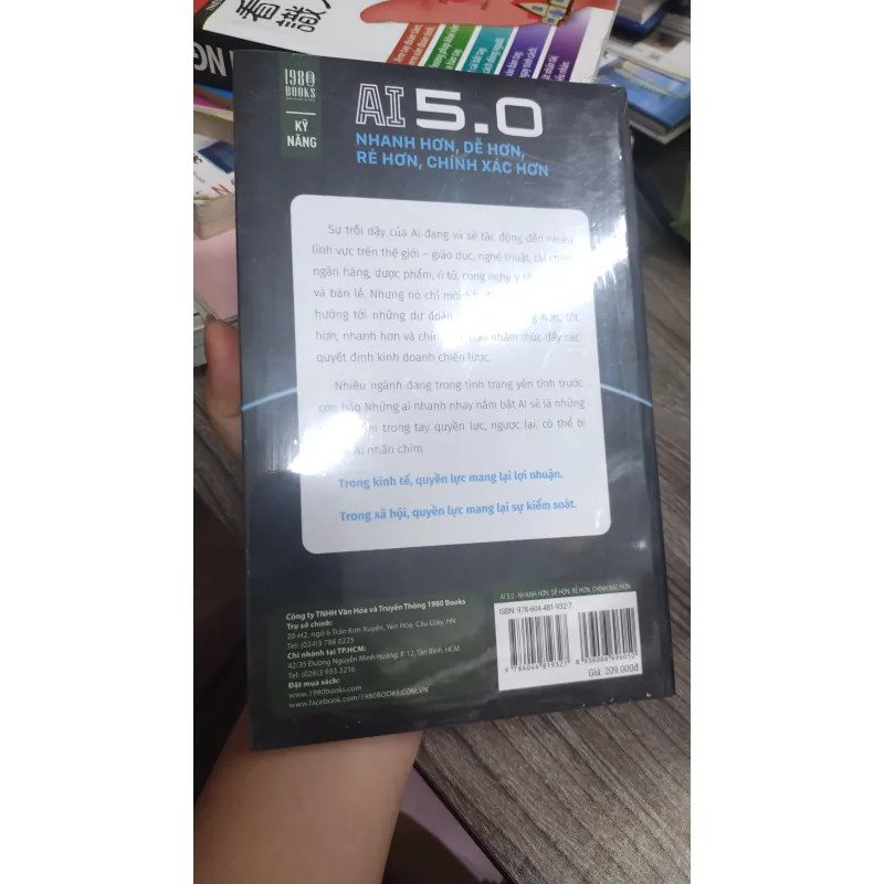 Sách - AI 5.0 - nhanh hơn dễ hơn rẻ hơn chính xác hơn - Sách nguyên seal 932419