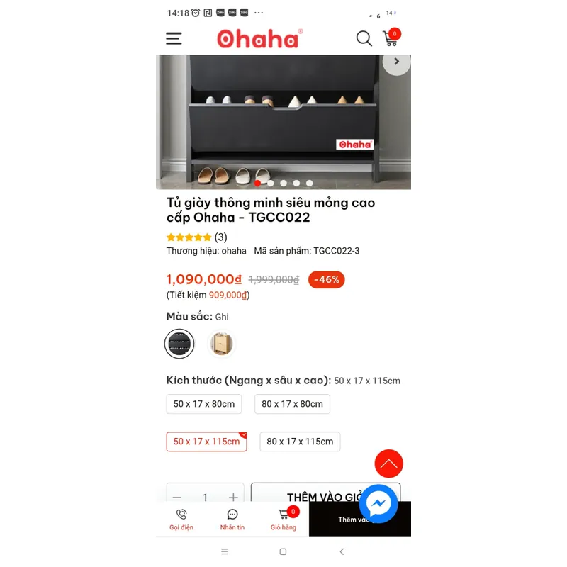 Thanh lý kệ để giày thông minh Ohaha (mới 100%) 599683