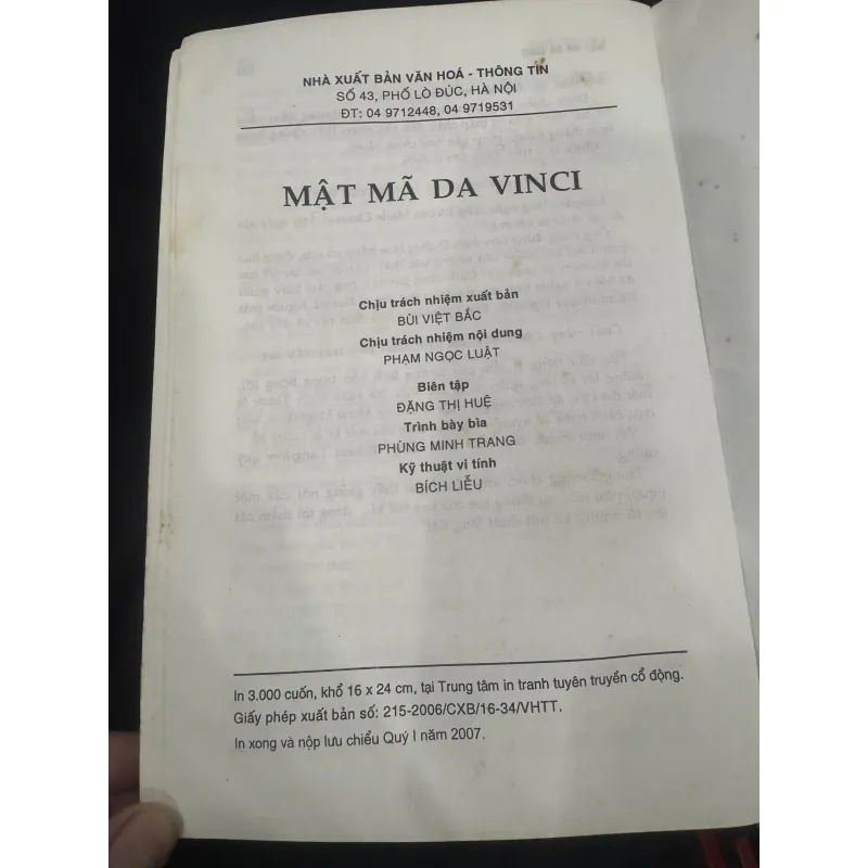 Mật mã Davinci 2007  1010458