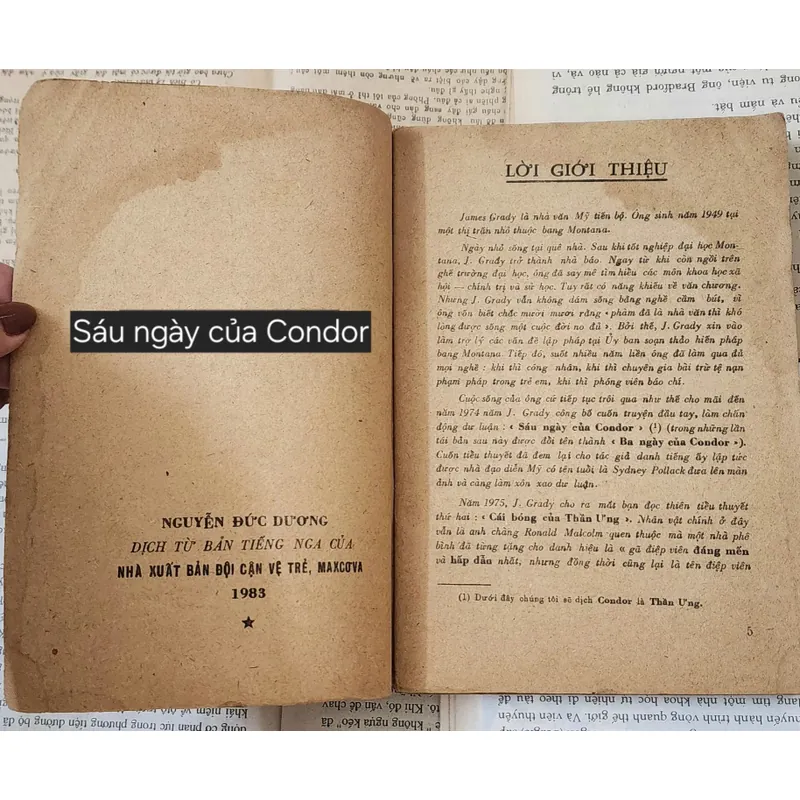 Tiểu thuyết trinh thám cổ điển SÁU NGÀY CỦA CONDOR - Tác giả: James Grady 703957