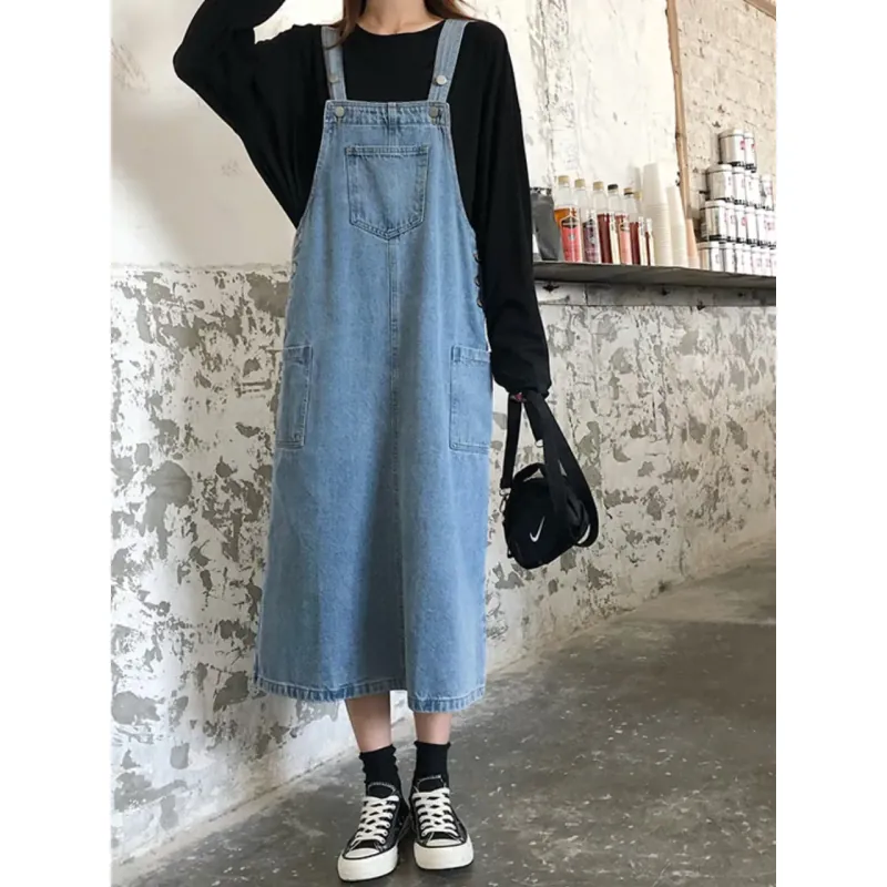 Váy yếm jean bò dáng dài  780680