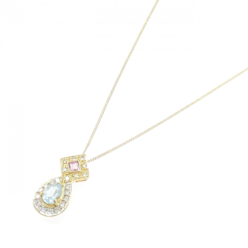 K18YG/K18WG Mặt dây chuyền đá màu - Hàng hiệu Authentic 862446